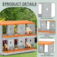 thumbnail image 2 of Bingirl Nesting Boxes for Chickens, 3 Compartment Metal Chicken Nesting Box with Swing Perch, Rollout Egg Collection, Wall Mountable Chicken Nesting Boxes for Laying Eggs, 2 of 6