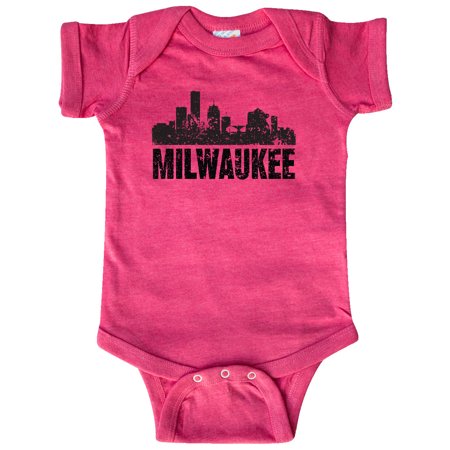 

Inktastic Milwaukee Skyline Grunge Gift Baby Boy or Baby Girl Bodysuit