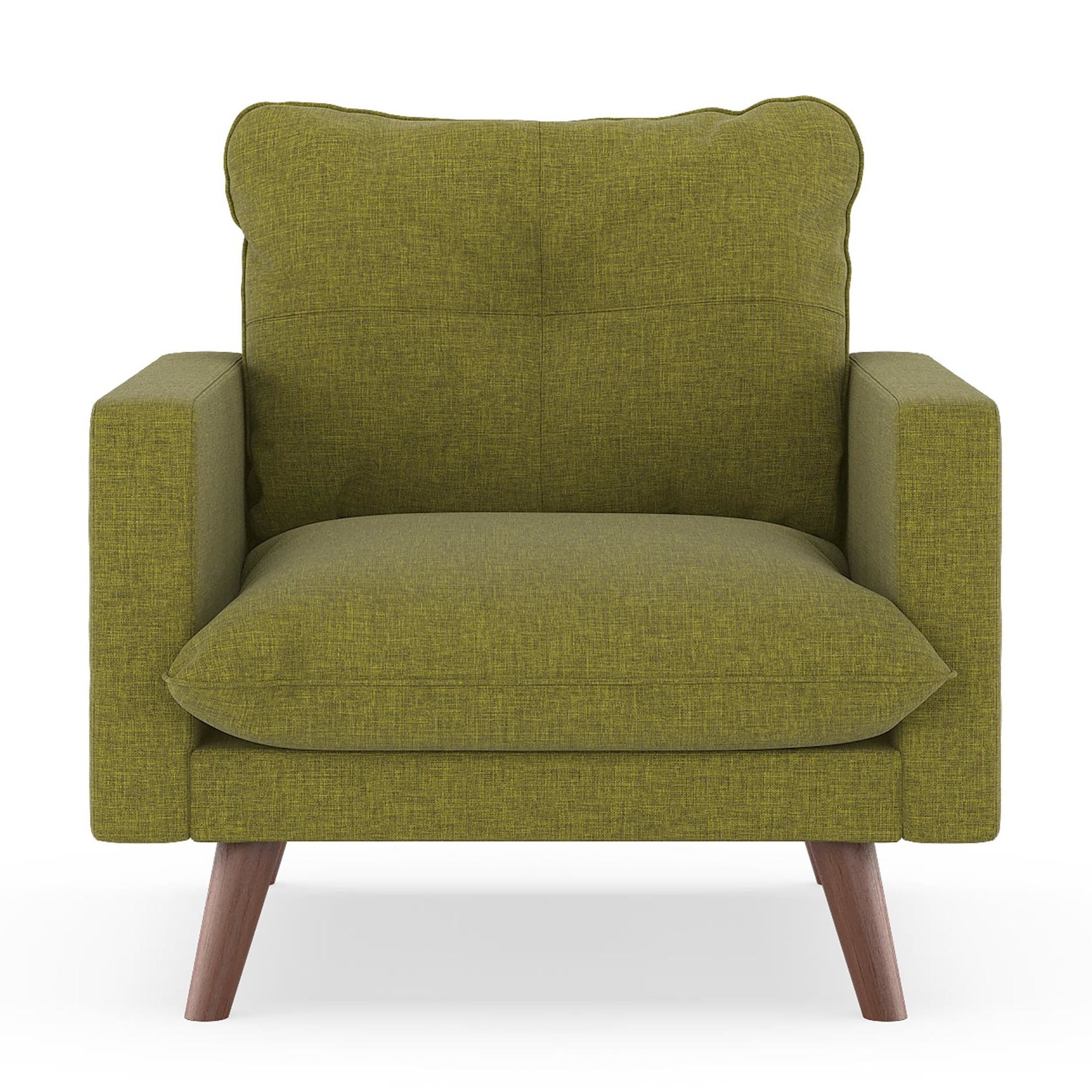 Allora Armchair Cross Weave Olive Green