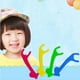 thumbnail image 4 of 60 palillos de hilo dental con mango de jirafa de dibujos animados, limpiador dental para niños (4 colores mezclados, 15 unidades por color), 4 of 7