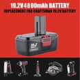 thumbnail image 5 of 4Pcs Upgraded 4800mAh C3 Replace for Craftsmen 19.2V Ni-MH Battery Compatible with 19.2V Battery 315.115410 315.11485 130279005 1323903 120235021 11375 11376 Cordless Power Tools, 5 of 5