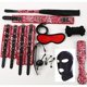 thumbnail image 2 of Sexy Leopard Pattern Leather Plush BDSM Bondage Set with Handcuffs, Whip, Nipple Clip, and Headgear - Adult Sex Game Accessories for Exploring Your Desires, 2 of 5