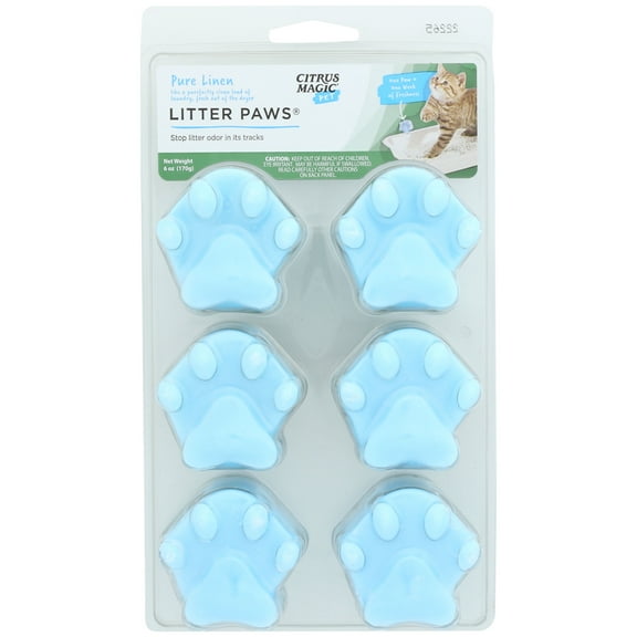 Citrus Magic Pet Odor Control "Paws" For Litter, Fresh Linen, 6 oz.