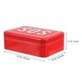 thumbnail image 2 of FONDOTIN Boîte de Rangement en Métal Rouge pour Médicaments et Fournitures d'Urgence Kit de Voyage Organisateur Durable pour Camping Randonnée Taille 2 Pcs, 2 of 6