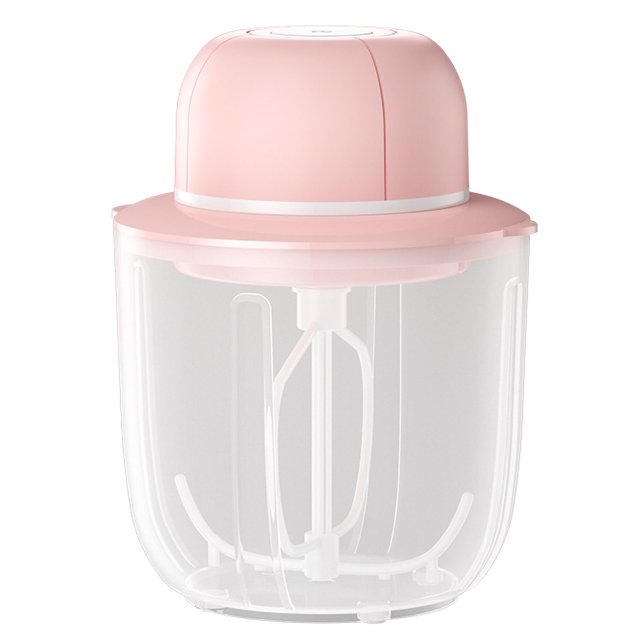 Electric Egg Beater with 1000mL Sealed Container Wireless Automatic Milk Foam Maker Stand Egg Mixer Kitchen Whisking Beater for Baking Cooking Sauces Cream Coffee