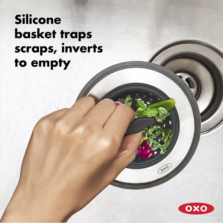 OXO Softworks 2-in-1 Stainless Steel Sink Strainer and Stopper photo 4