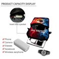 thumbnail image 4 of Chririnla Stretch Polyester Cell Phone Pouch Double Deck Lightweight Crossbody Purse for Shop, Soccer Crossbody Bags, 4 of 7