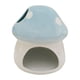 thumbnail image 2 of Casa de cerámica para hámster, cama multiusos para animales pequeños con forma de seta. Azul, 2 of 9