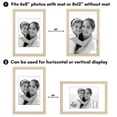 thumbnail image 6 of Americanflat 8x12 Picture Frame with Polished Plexiglass with 6x8 Mat 2 Pack Display Photo Wall - Natural Oak, 6 of 8