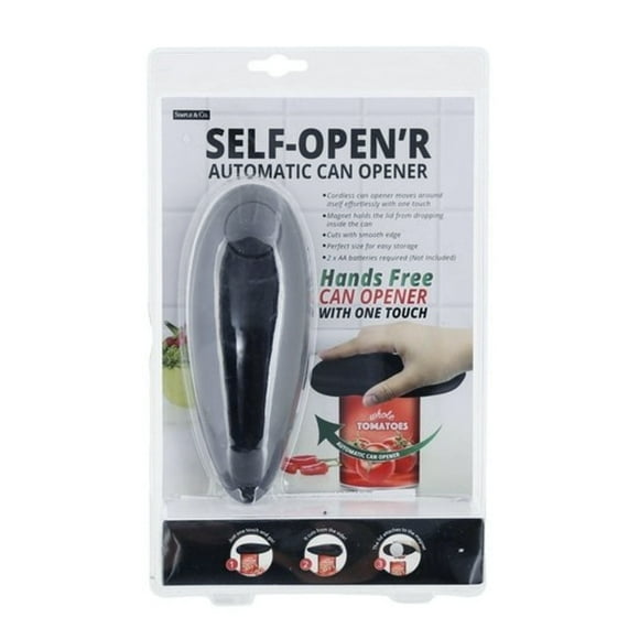 Self-Open'r Automatic Can Opener Electric Cordless Easy Storage No Sharp Edge Self-Open'r Automatic Can Opener (Kgi-2340) Black" Total Value KGI2340