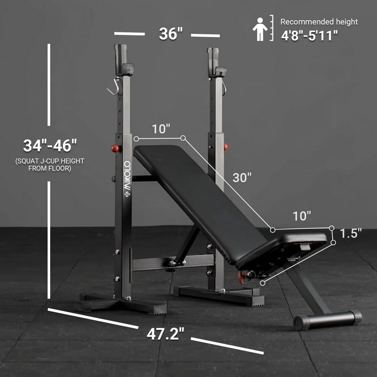 Gym Bench Bench Press Height From Floor Exercise Bench 770lbs
