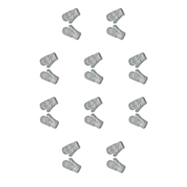 Sonducket 1 par de manoplas para niños pequeños, cómodas, para mantener el calor, cubierta para los dedos, accesorio de ropa para niños, con gris claro 10Conjunto