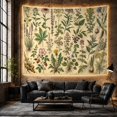 thumbnail image 6 of Wildflowers on Parchment Serene Illustration for Nature Lovers Botanical Wall Art Housewarming Gift Tapestry Wall Hanging for Bedroom and Living Room, 6 of 7