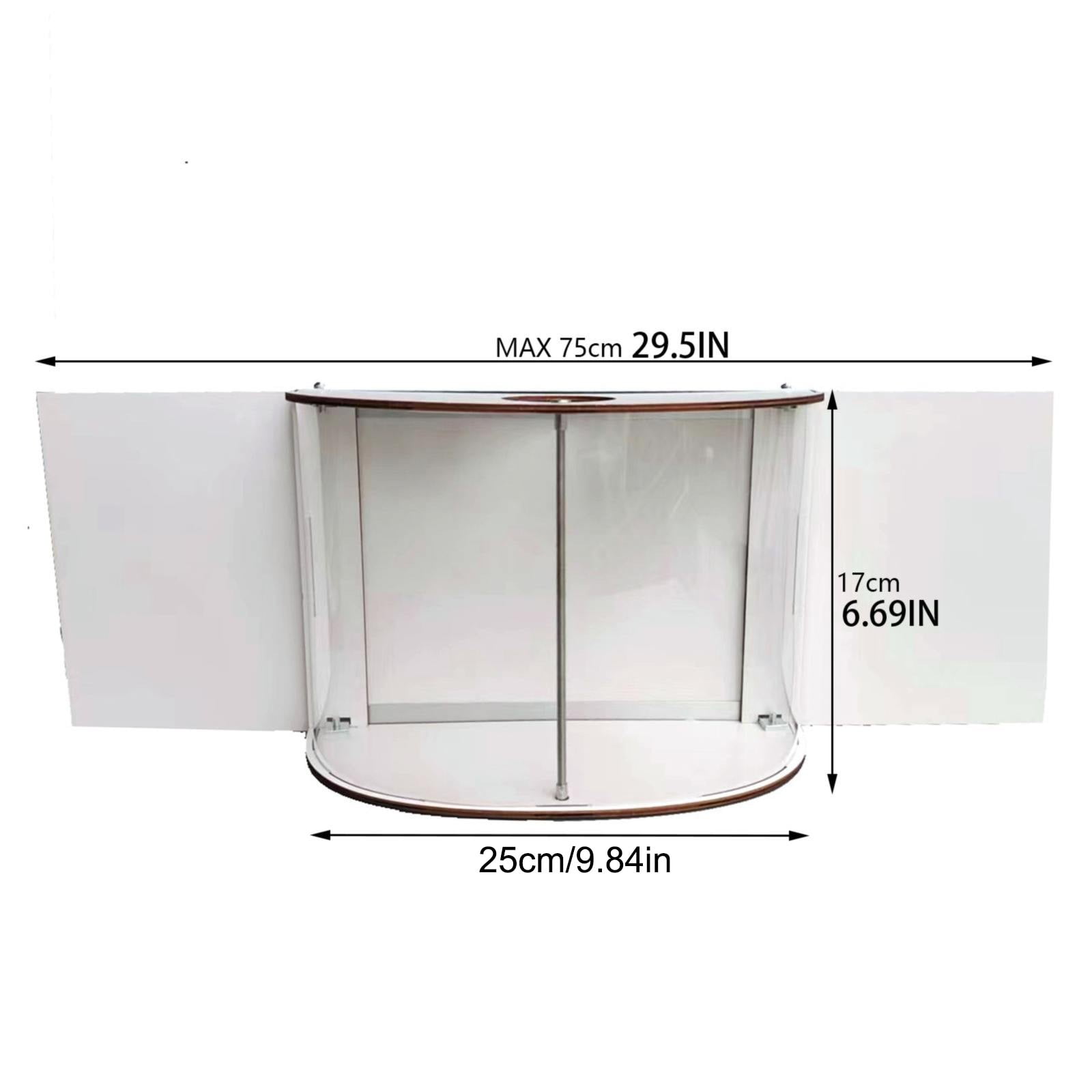 Hezzwei 180° Clear View Window Bird Feeder, White