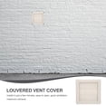 thumbnail image 1 of YOSADIER Plastic Dryer Vent Cover White with Shutter Design for Maximum Airflow Venting, 1 of 5
