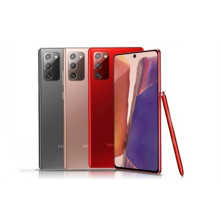 SAMSUNG Galaxy Note 20 5G N981U 128GB, Mystic Red Unlocked Smartphone -  Like New Condition (Used) 