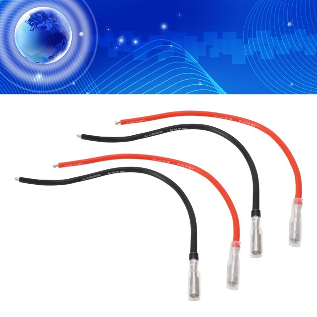 RC Brushed Motor Cable, RC Motor Banana Connector Wire 4mm Banana Connector For Redcat Gen8