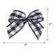 thumbnail image 2 of Uxcell 50Pcs Mini Lazo de Cinta Gingham de 1" Cinta de Tela a Cuadros de Satén para Manualidades y Costura Negro y Blanco, 2 of 7