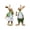 Green-1B-home supplies, variant on LEFTHIGH Home Easter Bunny Resin Ornaments Cartoon Rabbits Courtyard Desktop Cute Healing Decor Set of 2 Hand Painted Figurines for Home Gift Spring Decoration Kitchen