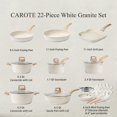 thumbnail image 2 of Juego de utensilios de cocina CAROTE White Granite Induction 22 piezas, 2 of 6
