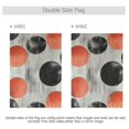 thumbnail image 4 of Black with Orange Dots Abstract Garden Flag 12x18 inch Double Sided Outside Yard Decorations for Home Outdoor, 4 of 6