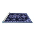 thumbnail image 2 of Ahgly Company Machine Washable Indoor Square Persian Blue Traditional Area Rugs, 6' Square, 2 of 4