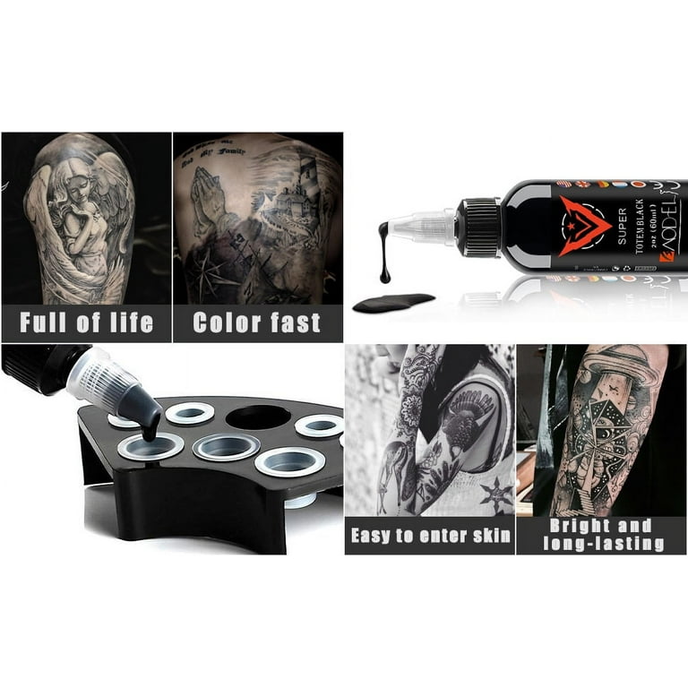 Millennium Mom's Nuclear UV Blacklight Tattoo Ink - 5 Color Set - 1/2 oz 