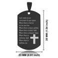 thumbnail image 2 of Stainless Steel Instrument of Your Peace Prayer Dog Tag Keychain Circle Ring, 2 of 2