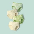 thumbnail image 2 of HCNTES Girls' And Toddler Organic Underwear, Brief & Hipster, 4-pack, Pure Comfort Organic 100% Cotton Panties 1-8T (Green,2-3 Y), 2 of 4