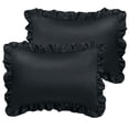 thumbnail image 1 of Unique Bargains Satin Pillowcase Ruffled Pillow Shams Silky Sateen Pillow Cases Covers, 1 of 8