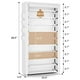 thumbnail image 3 of Zapatera alta con cubierta, organizador de zapatos de 10 niveles para 50-55 pares de zapatos y botas, estante de zapatos de gran capacidad con 8 bolsillos para clóset, entrada, cochera, 3 of 8