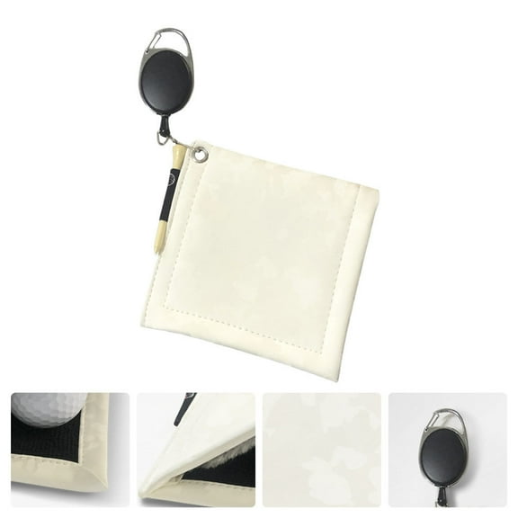 FUTUREORYY White Golfs Ball Towel for Golfing 1Pack 4.5x4.5in