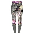 thumbnail image 5 of mgoYE Women Halloween Leggings Loose Fit Wide Leg Trouser Pants Casual Elastic Waist Drawstring Palazzo Pants Womens Leggins Size S, 5 of 7