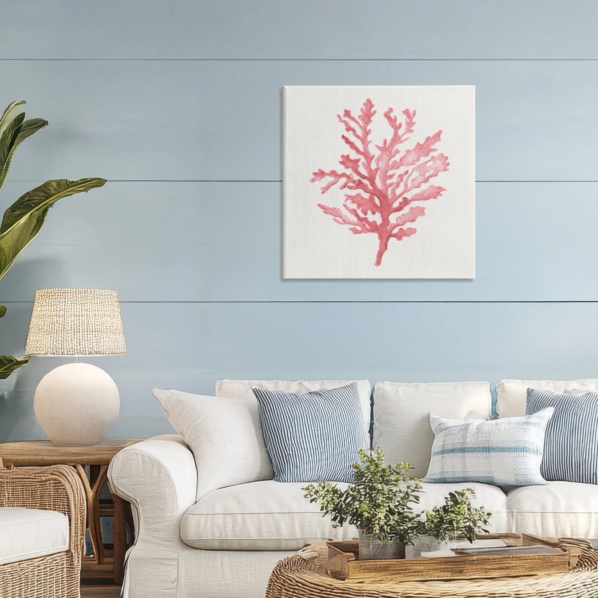Stupell Industries Rosy Pink Coral Branch Canvas Wall Art, design by Janet Tava