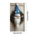 thumbnail image 6 of 35 X 71 Inch Christmas Door Cover - Christmas Day Door And Wall Decoration - Festival Party Decoration, 6 of 6