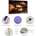 thumbnail image 2 of ZHONGYUTONG Kitchen Wall Art Coffee Bean Latte Croissant Canvas&nbsp;Prints Vintage Brown Food Pictures Artwork Decor for Restaurant Dining Room Cafe Bar Framed (28.00" x 42.00"), 2 of 6