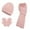 Pink, variant on RUIG Scarf Gloves Hat Set Light New Winter Thickened Warm Hat Scarf Glove Knitted Three Piece Set