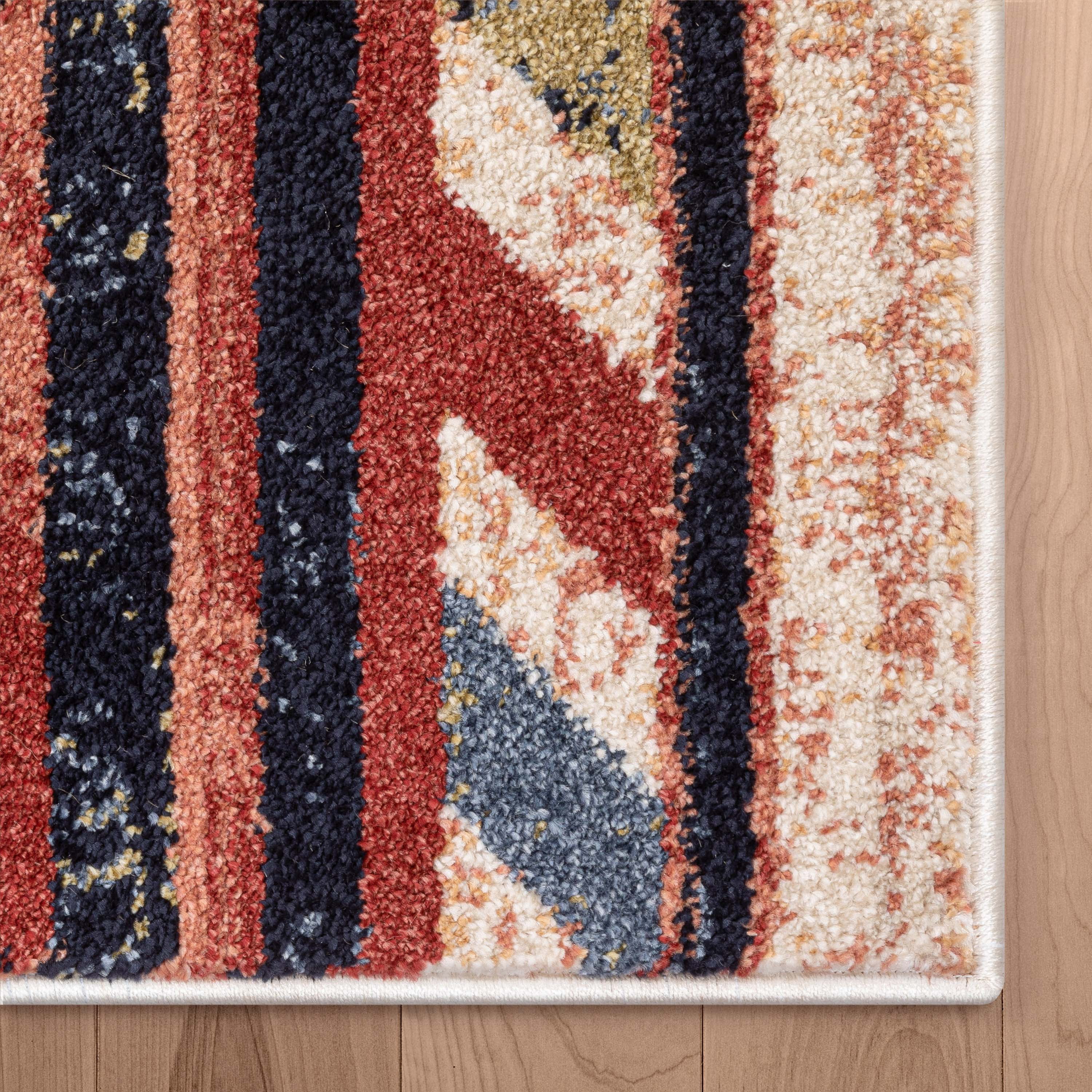 Well Woven Tulsa Southwestern Area Rug, 6.58' x 9.25', Shed Free Yarn, Durable, Machine Made