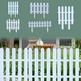 thumbnail image 7 of White PVC Garden Fencing, Decorative ABS Plastic Landscape Edging for Lawn, Patio, and Flower Bed Decor,C, 7 of 7