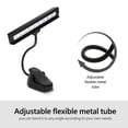 thumbnail image 2 of Peahefy Clip-on Light, Adjustable Not Easy To Damage LED Desk Light Durable High Brightness For Pianos Music Stands, 2 of 8