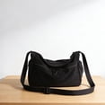thumbnail image 4 of Bolso bandolera de mujer de color liso con diseño multibolsillos: bolso de hombro ligero de nailon para ir al trabajo, uso diario informal y viajes., 4 of 6