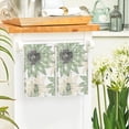 thumbnail image 4 of Green Floral Boho Kitchen Towels Dish Towels, 18x26 Inch Seasonal Spring Summer Decoration Hand Towels Set of 2, 4 of 6