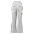 thumbnail image 5 of Womens Trousers Womens Casual Pants Grey Work Pants Women Loose Womens Pants Women High Waisted Pants With Pockets Fall Pants for Women 2025, 5 of 6