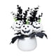 thumbnail image 2 of Centro de mesa de calabaza de Halloween, planta artificial en maceta, planta falsa Blanco, 2 of 9