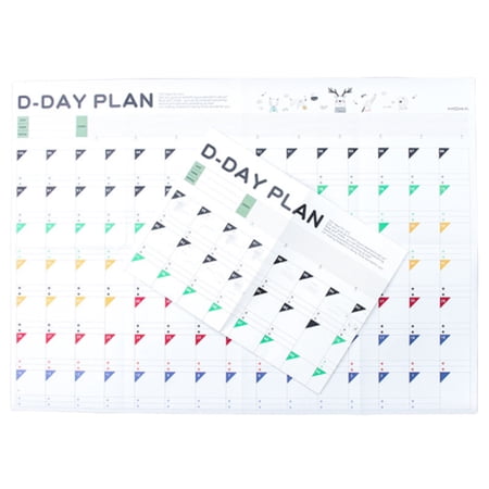 LABSERRON 10 Sheets Study Essentials Daily Schedule Planner for Self-Discipline Examination Plan 51.8x37cm