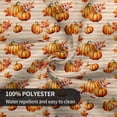 thumbnail image 5 of Verolix Thanksgiving Round Tablecloth 60 Inch, Pumpkin Autumn Polyester Table Cover for Dining Table Decor, 5 of 6