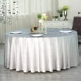 thumbnail image 2 of Balsa Circle 120" Silver Round Premium Velvet Tablecloth Event Catering Linens Banquet, 2 of 8
