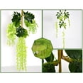 thumbnail image 1 of Artificial Flower Plant Violet Decoration Flower Rattan Wall Decoration Home Wedding Artificial Green Plant Scene Layout Props, 1 of 6