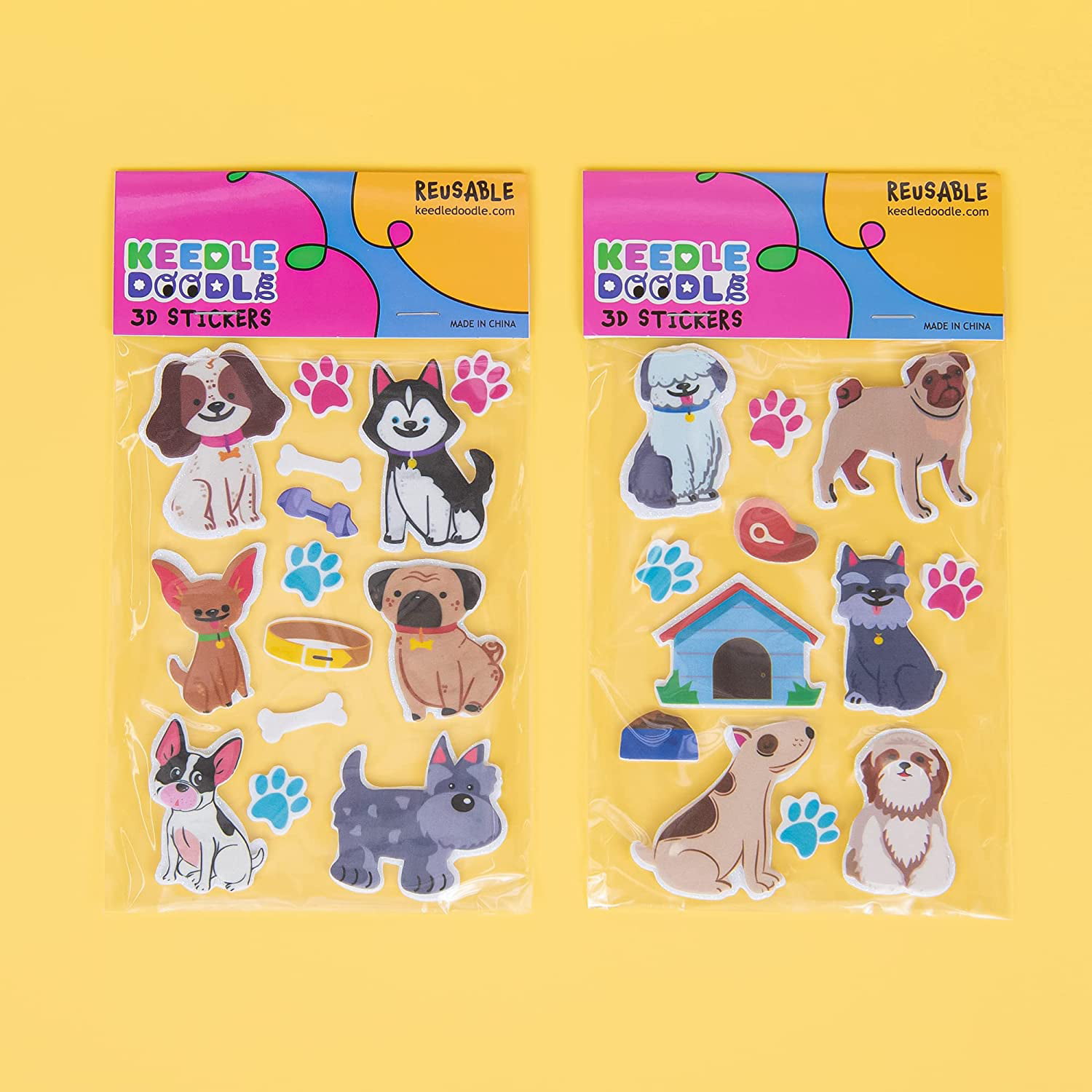 Cat & Dog Puffy Stickers by Creatology™