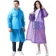 thumbnail image 1 of Zhuge Chubasquero para adultos, paquete de 2, impermeable de EVA, poncho de lluvia reutilizable con capucha y mangas largas y una bolsa reutilizable, 1 of 5